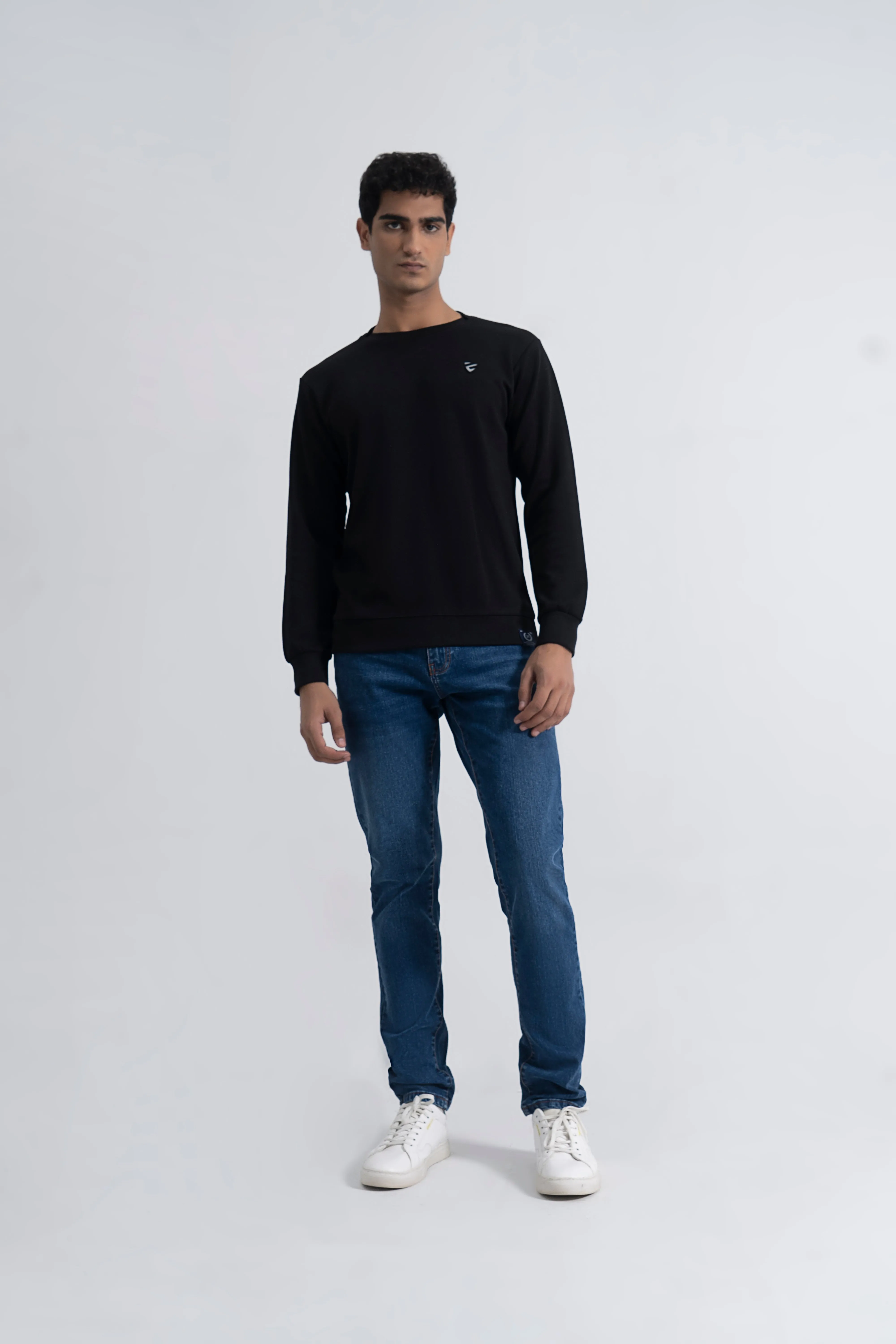 Black Basic Sweatshirt