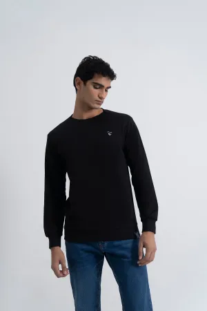 Black Basic Sweatshirt