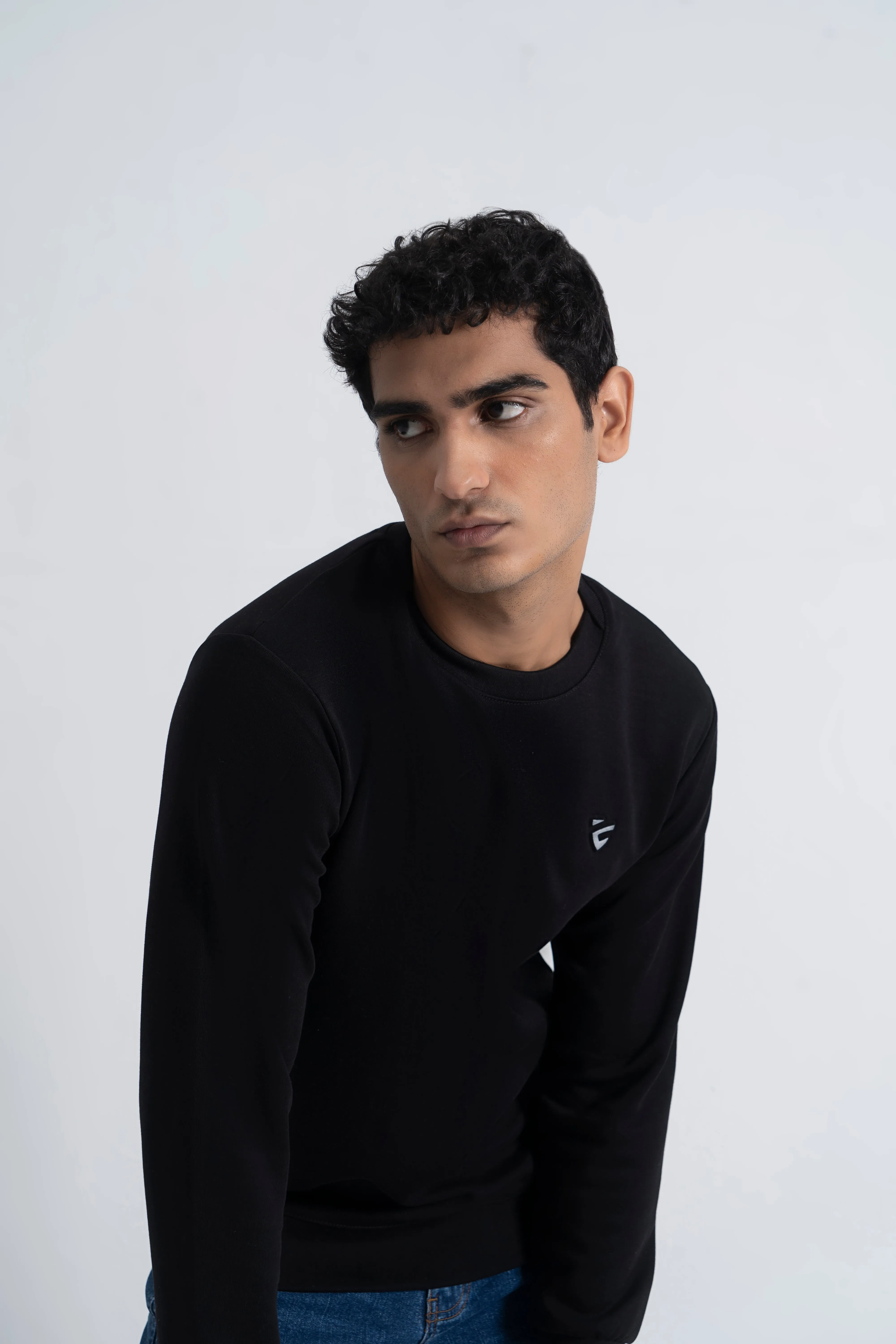 Black Basic Sweatshirt