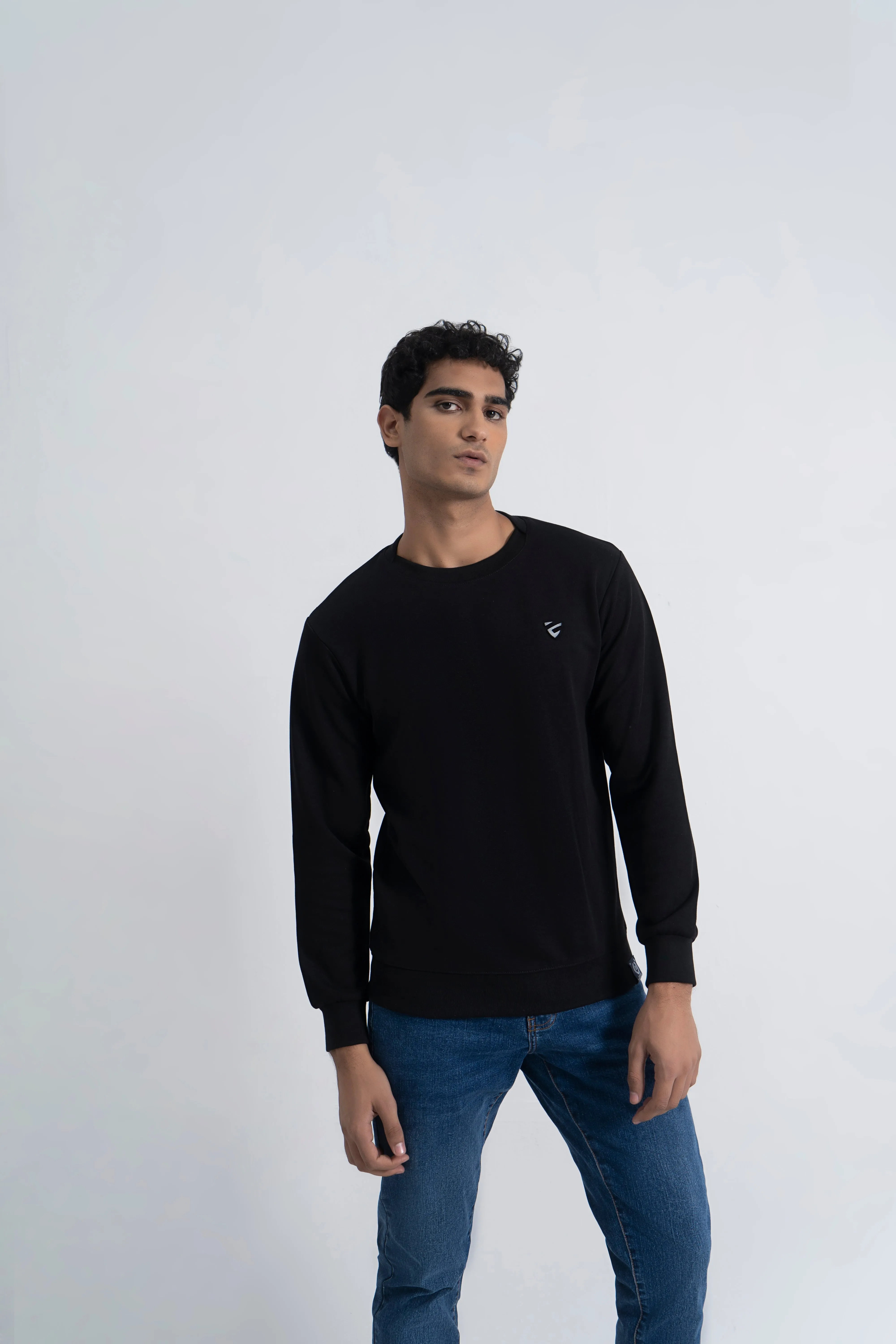 Black Basic Sweatshirt