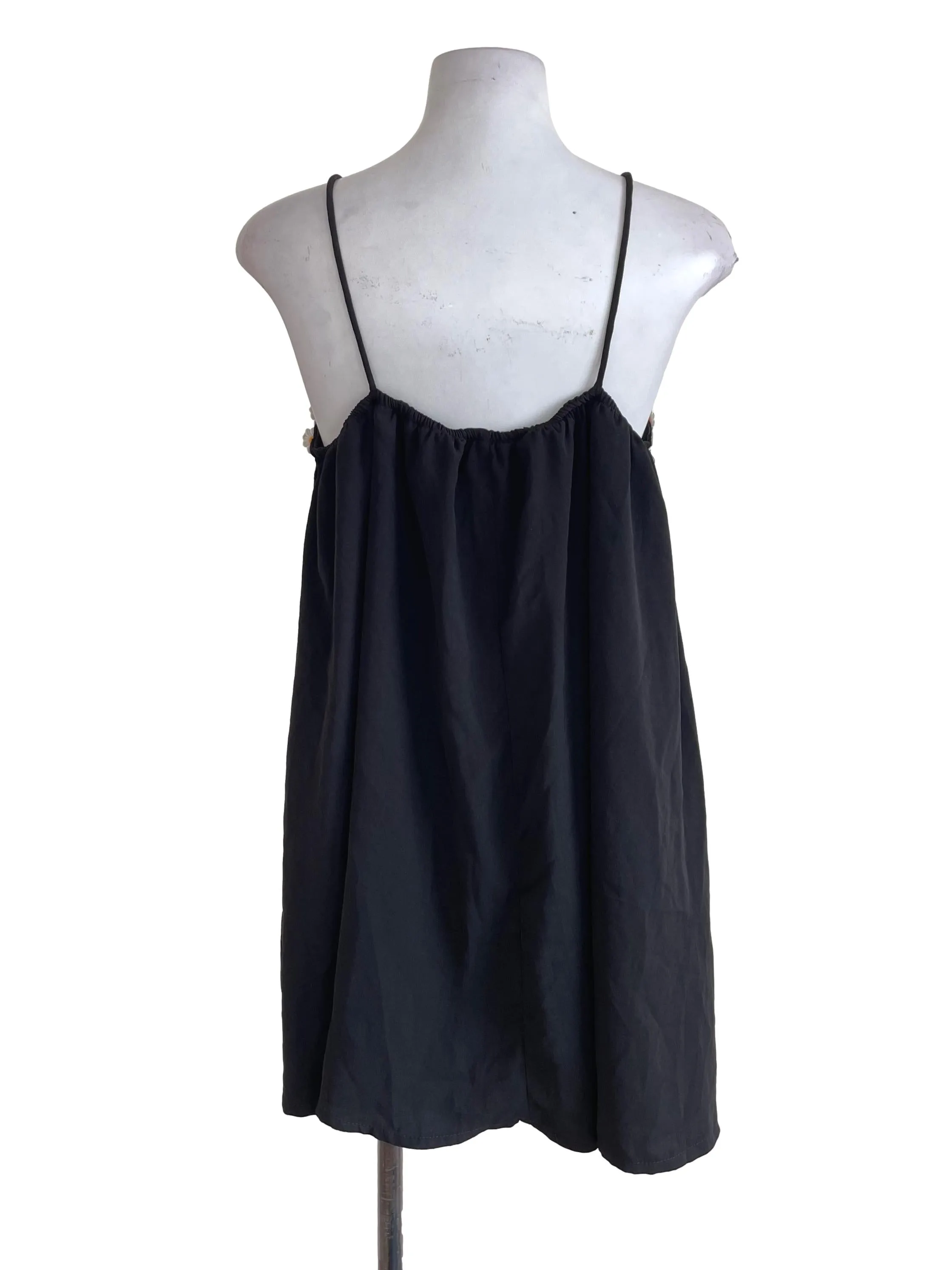 Black Floral Flowy Dress