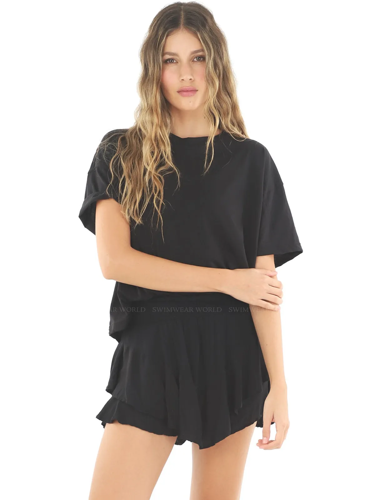 Black Inch Skort ::RET