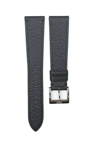 Black Shrunken Calf Leather Strap (MTO)