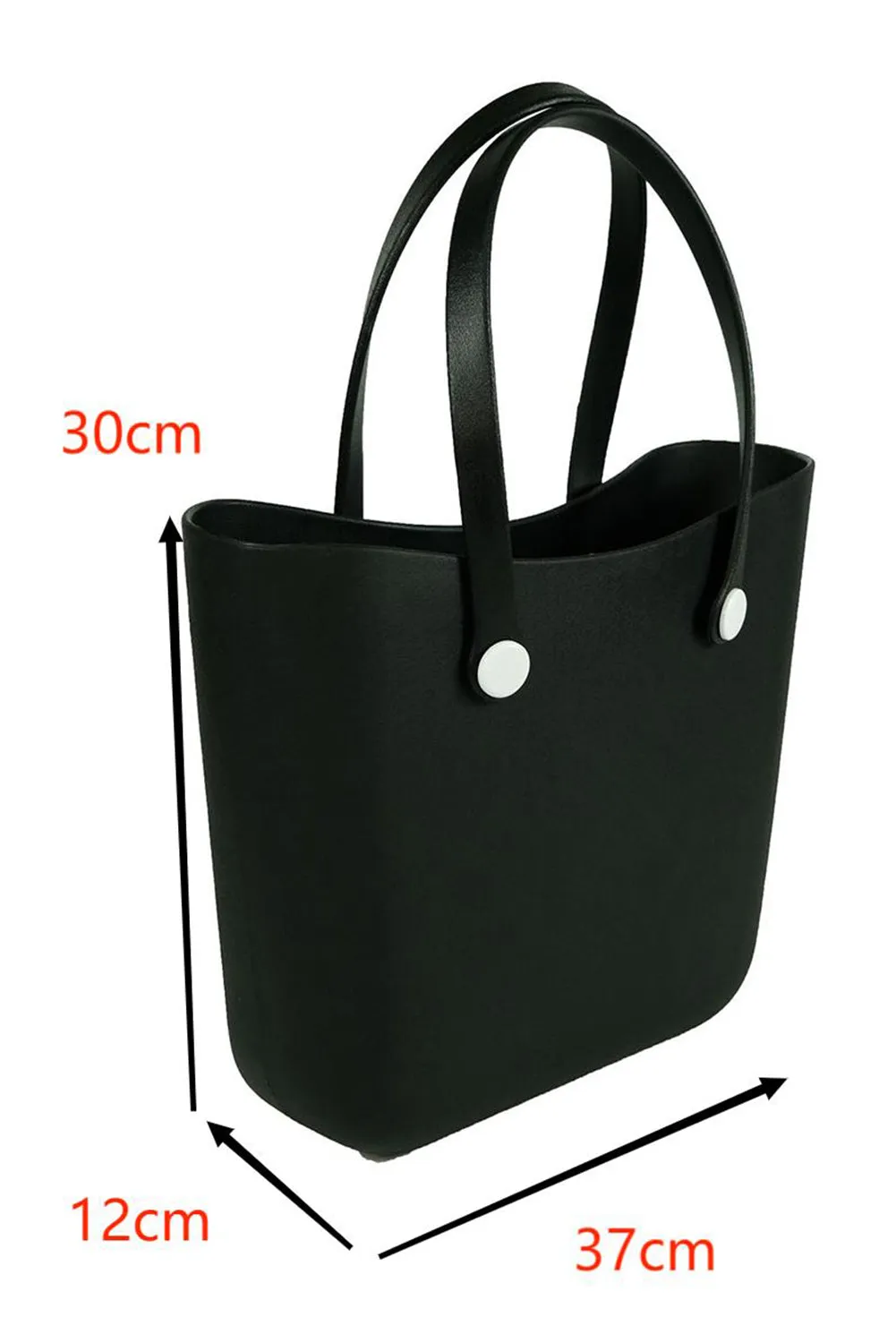 Black Waterproof Self-assembly Detachable Straps EVA Tote Bag