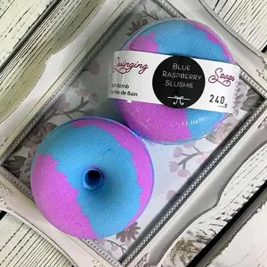 Blue Raspberry Slushie Donut Bath Bomb