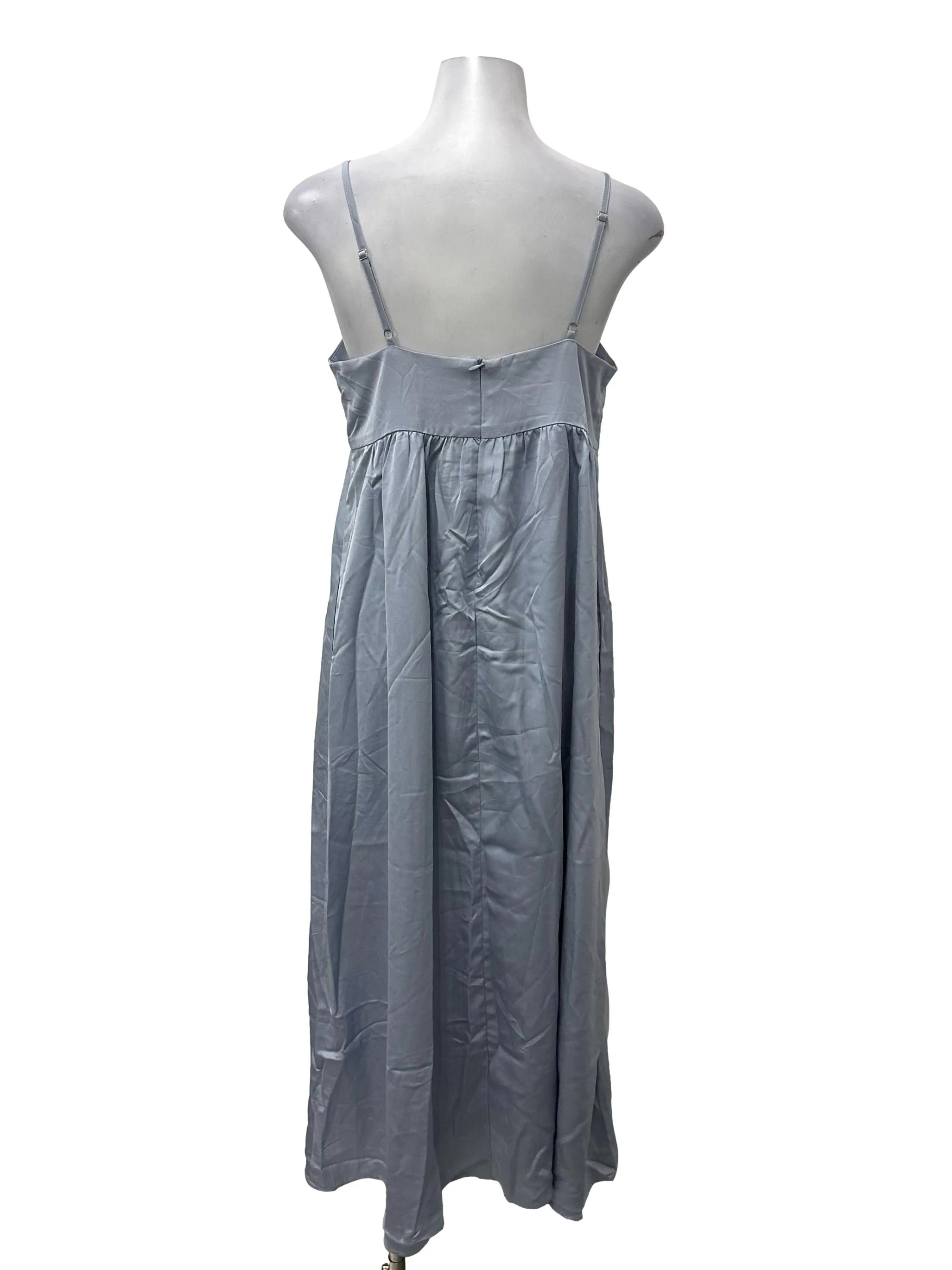 Blue Sleeveless Flowy Dress