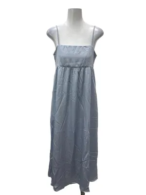 Blue Sleeveless Flowy Dress