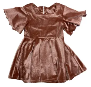 BLUSH ADDISON VELVET DRESS