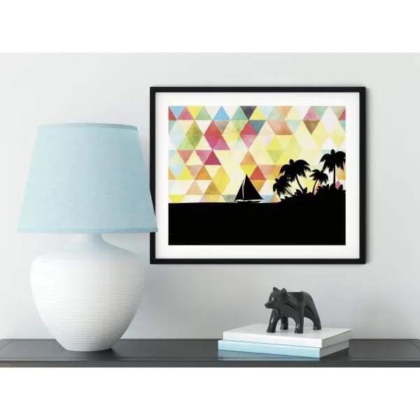 Bonaire geometric skyline