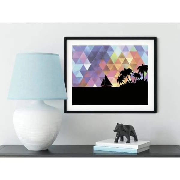 Bonaire geometric skyline