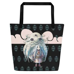 Born To Be Free - Large Tote Bag