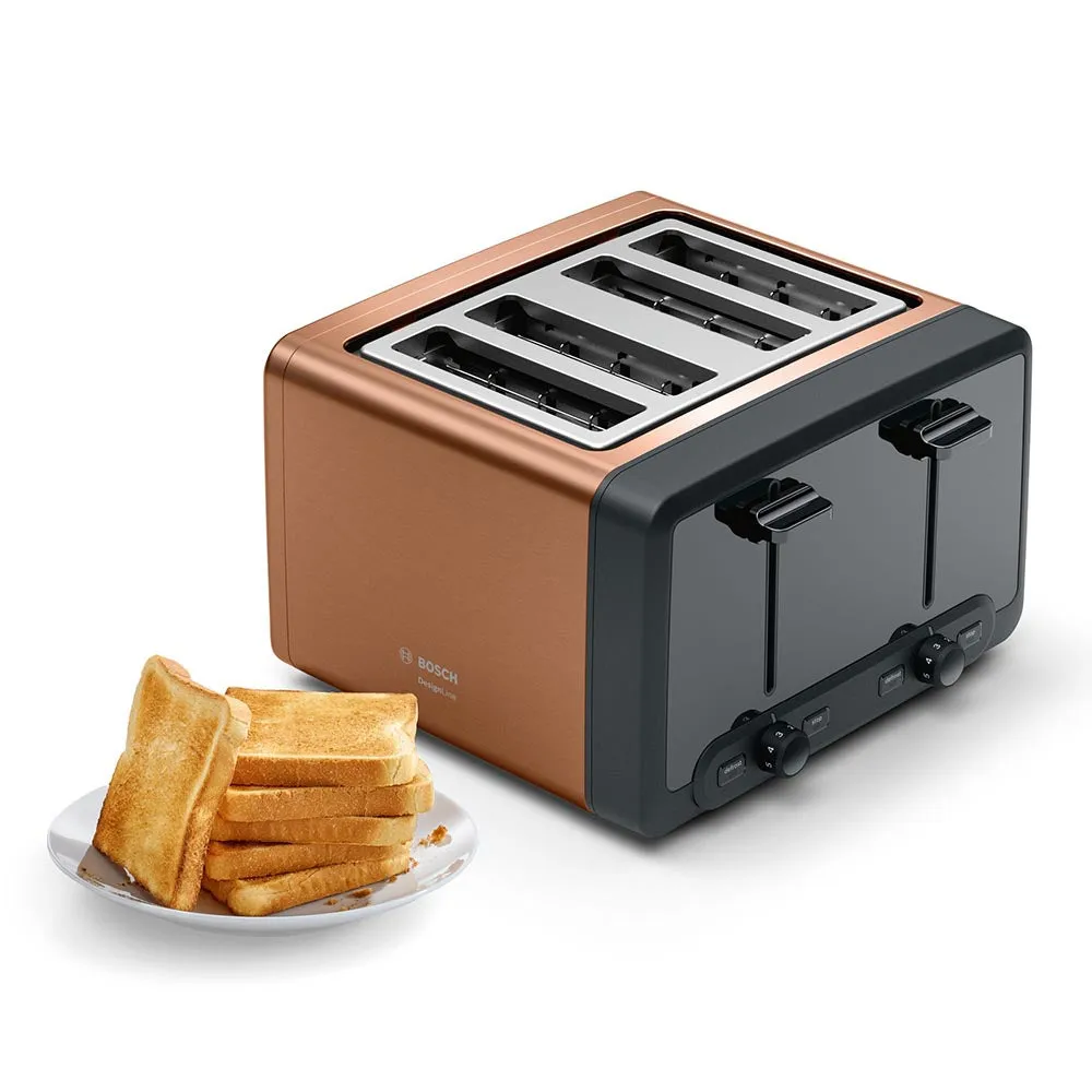 Bosch DesignLine Toaster 4 Slice - Copper
