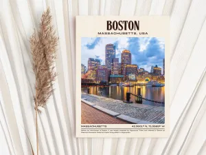 Boston Vintage Wall Art, Massachusetts, USA