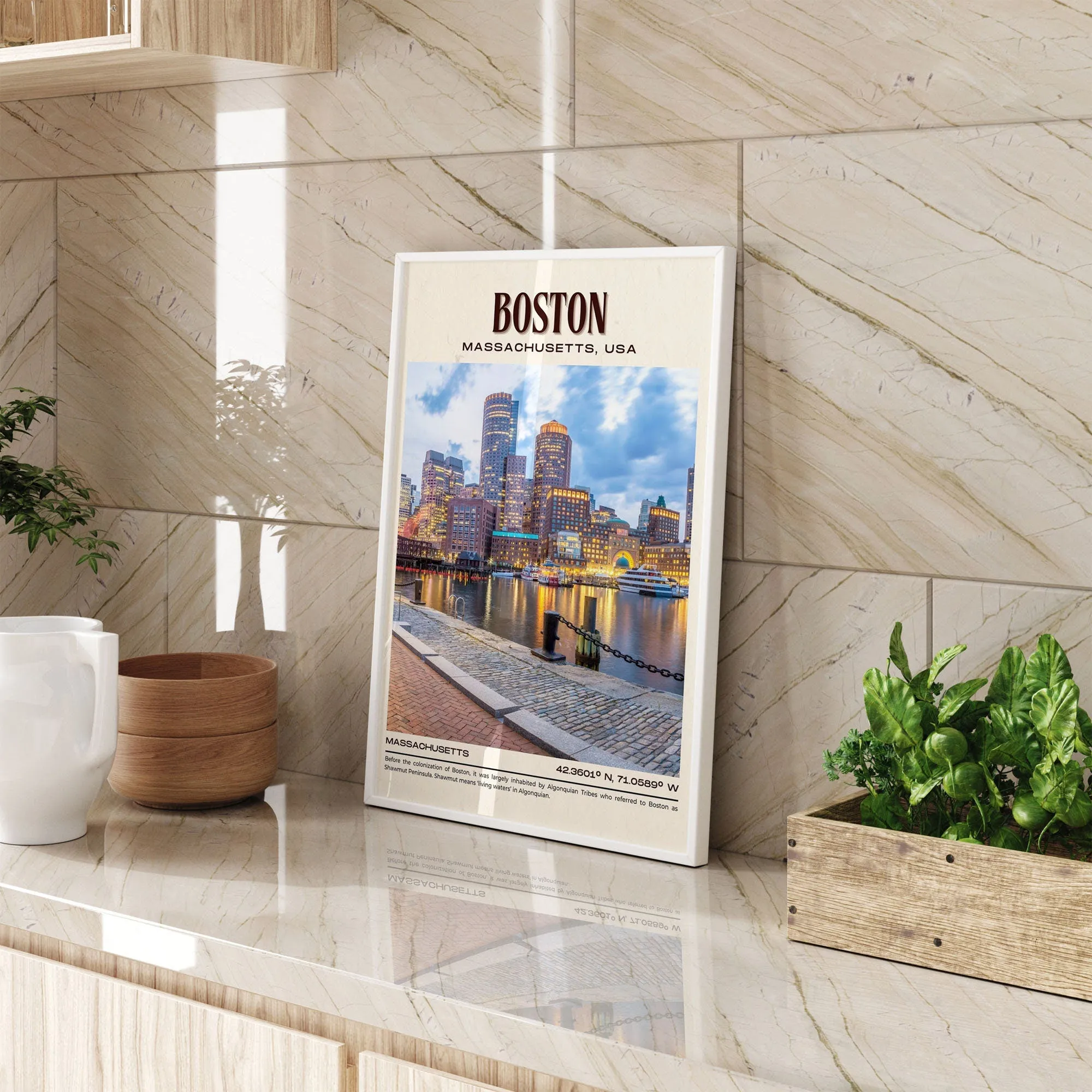 Boston Vintage Wall Art, Massachusetts, USA