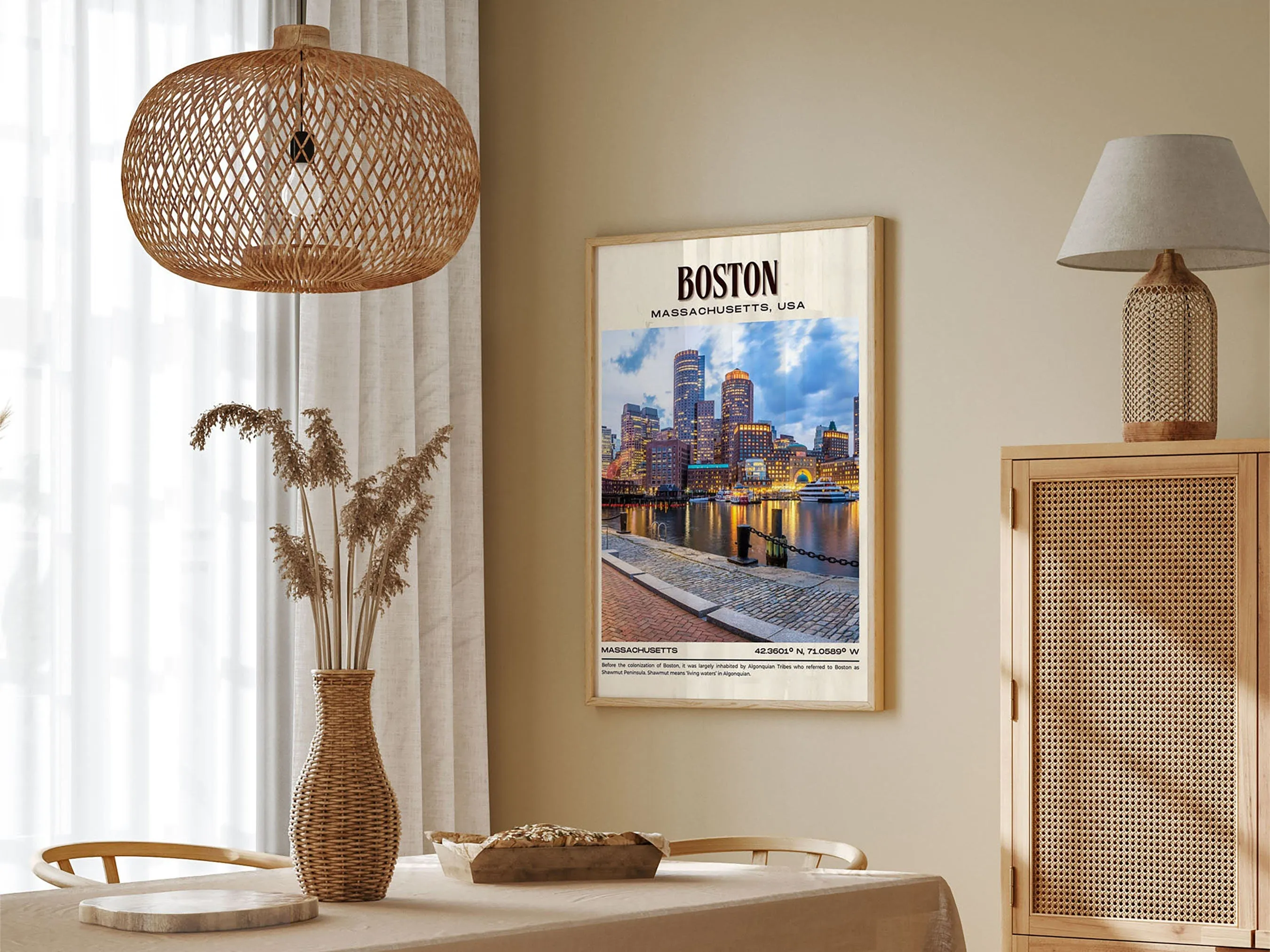 Boston Vintage Wall Art, Massachusetts, USA