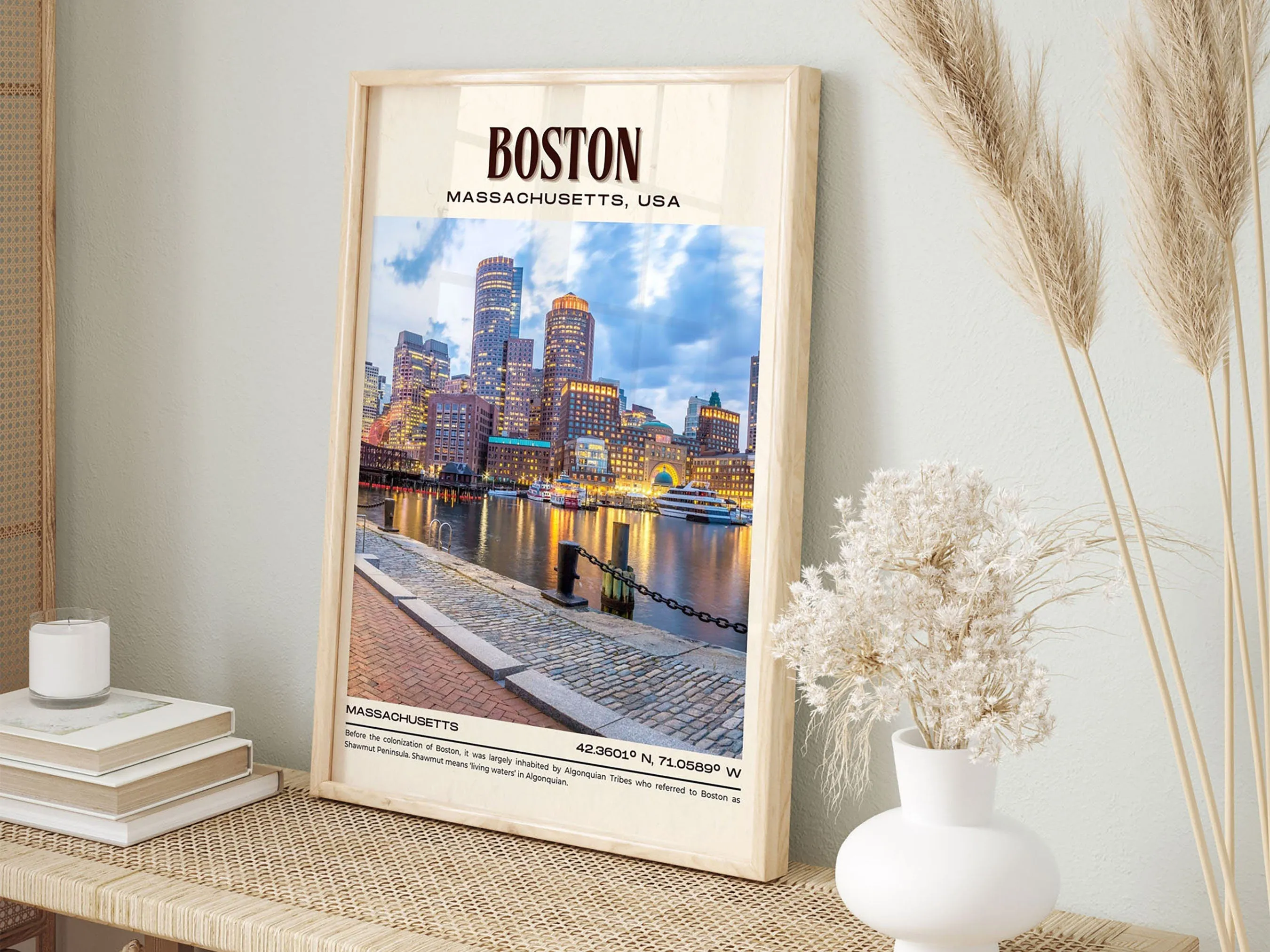 Boston Vintage Wall Art, Massachusetts, USA
