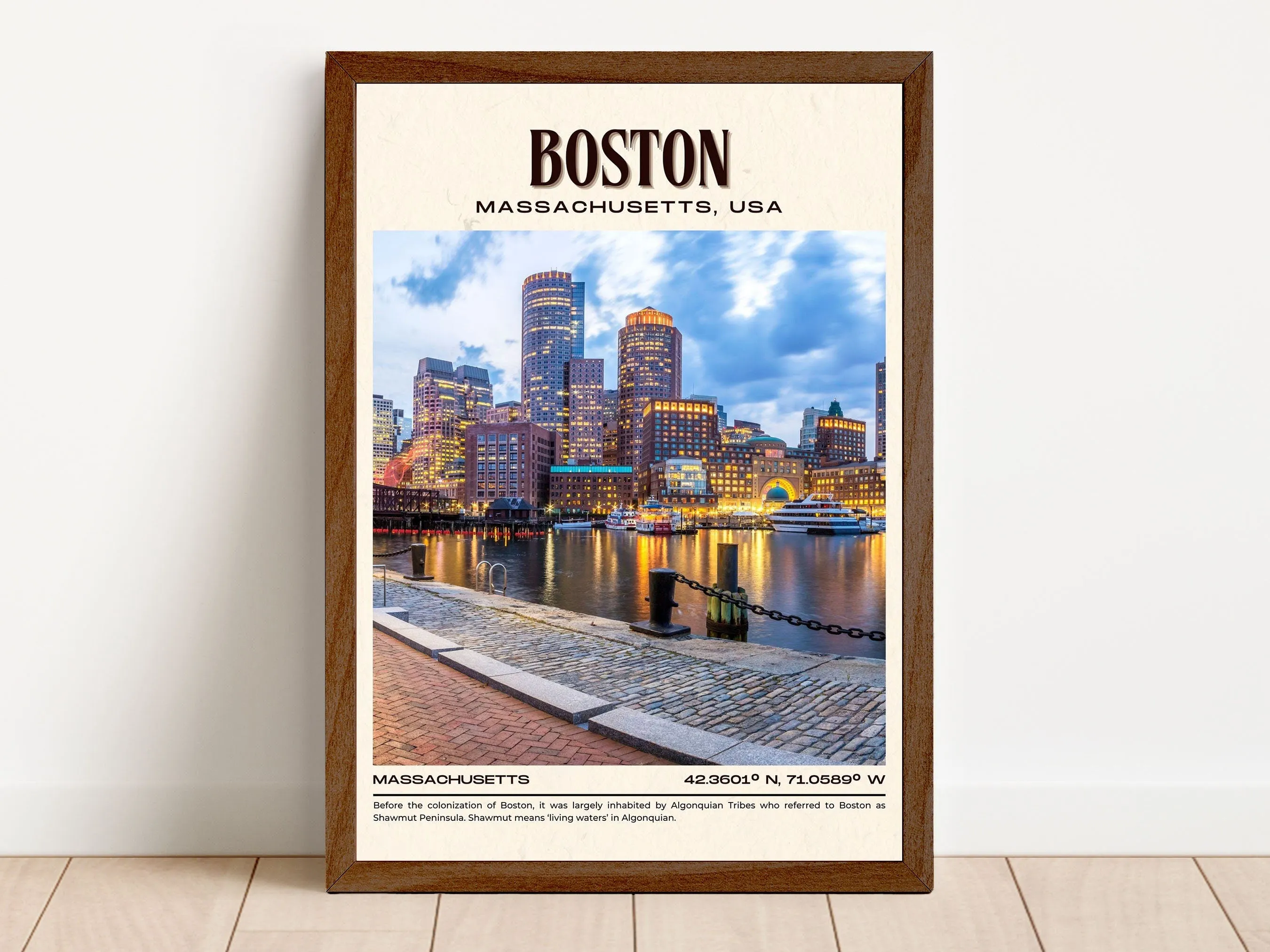 Boston Vintage Wall Art, Massachusetts, USA