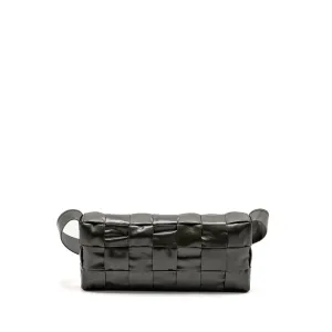 Bottega Veneta Cassette Crossbody Bag Lambskin Dark Green Ruthenium SHW