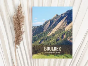 Boulder Retro Wall Art, Colorado, USA