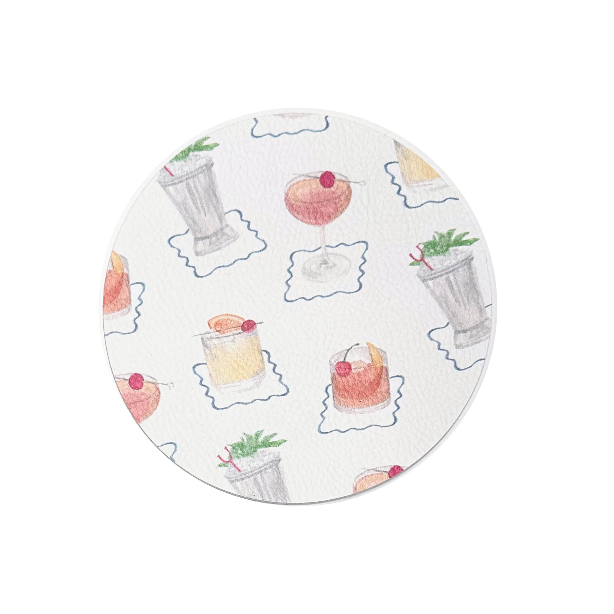 Bourbon Cocktail Round Coaster