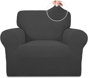 Brand new Easy-Going Stretch Chair Sofa Slipcover 1-Piece, Elastic Bottom, Dark Grey! Retails $83 
