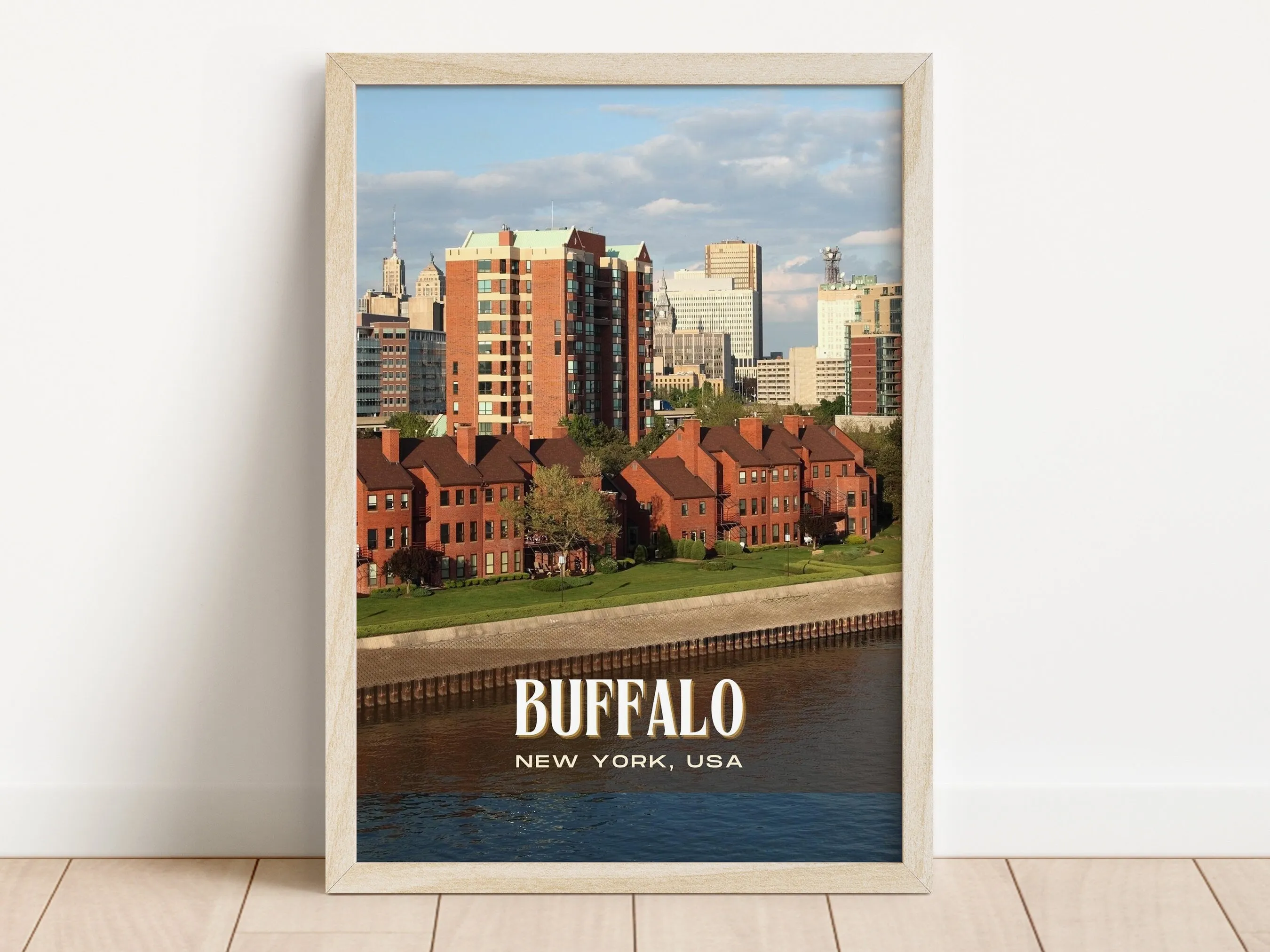 Buffalo Retro Wall Art, New York, USA