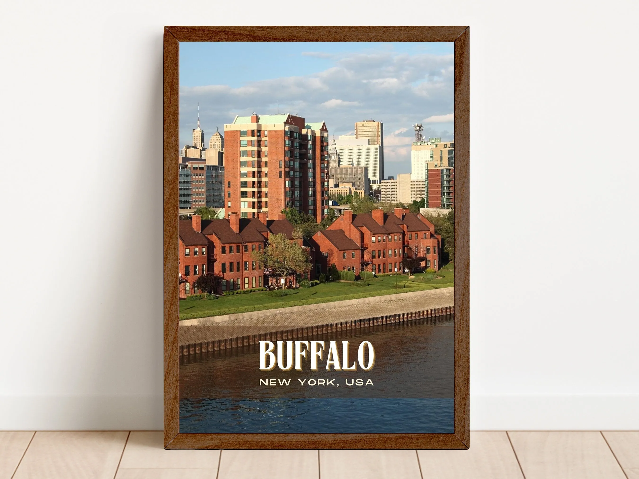 Buffalo Retro Wall Art, New York, USA