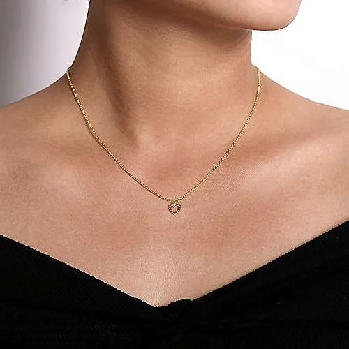 Bujukan Bead Open Heart Pendant Necklace