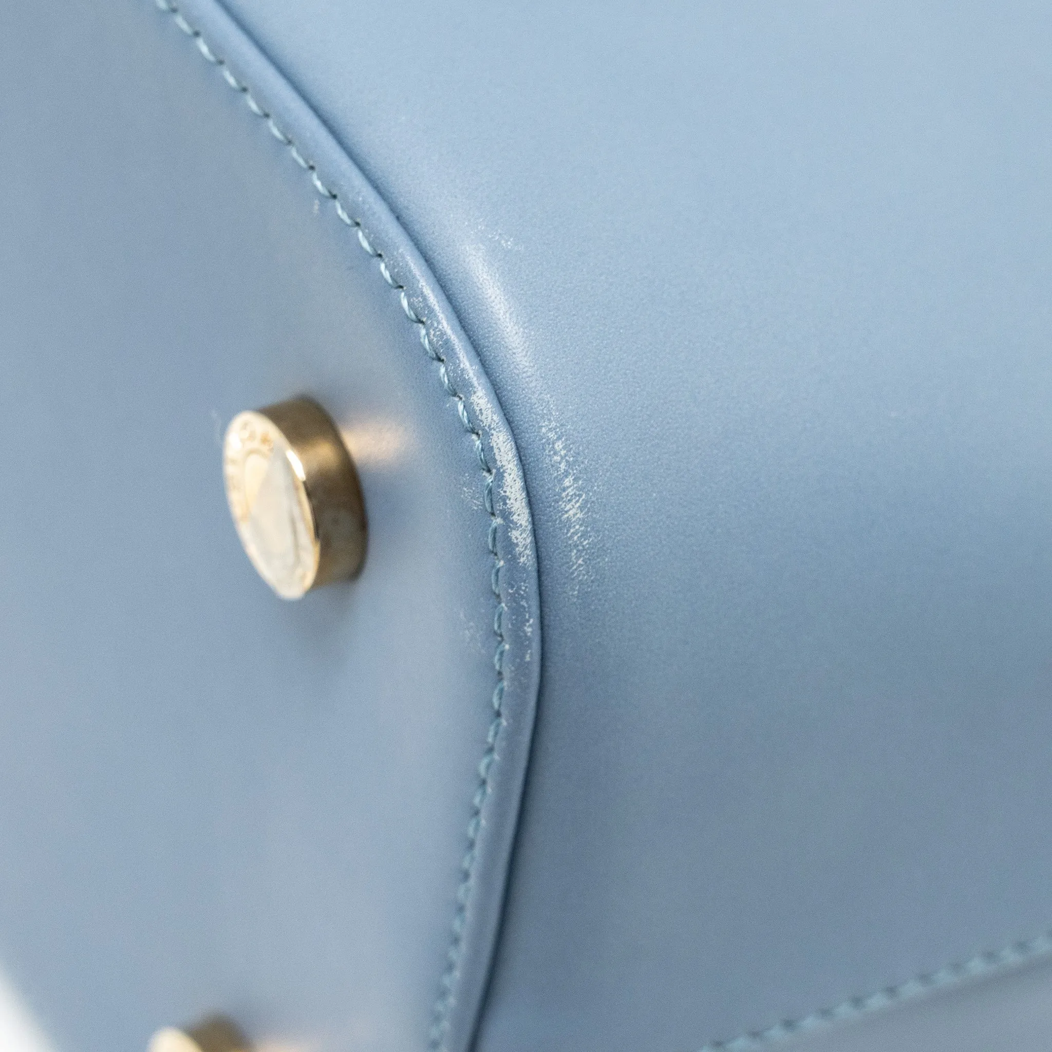 Bvlgari Isabella Rossellini Bag Leather Blue/Light Purple GHW