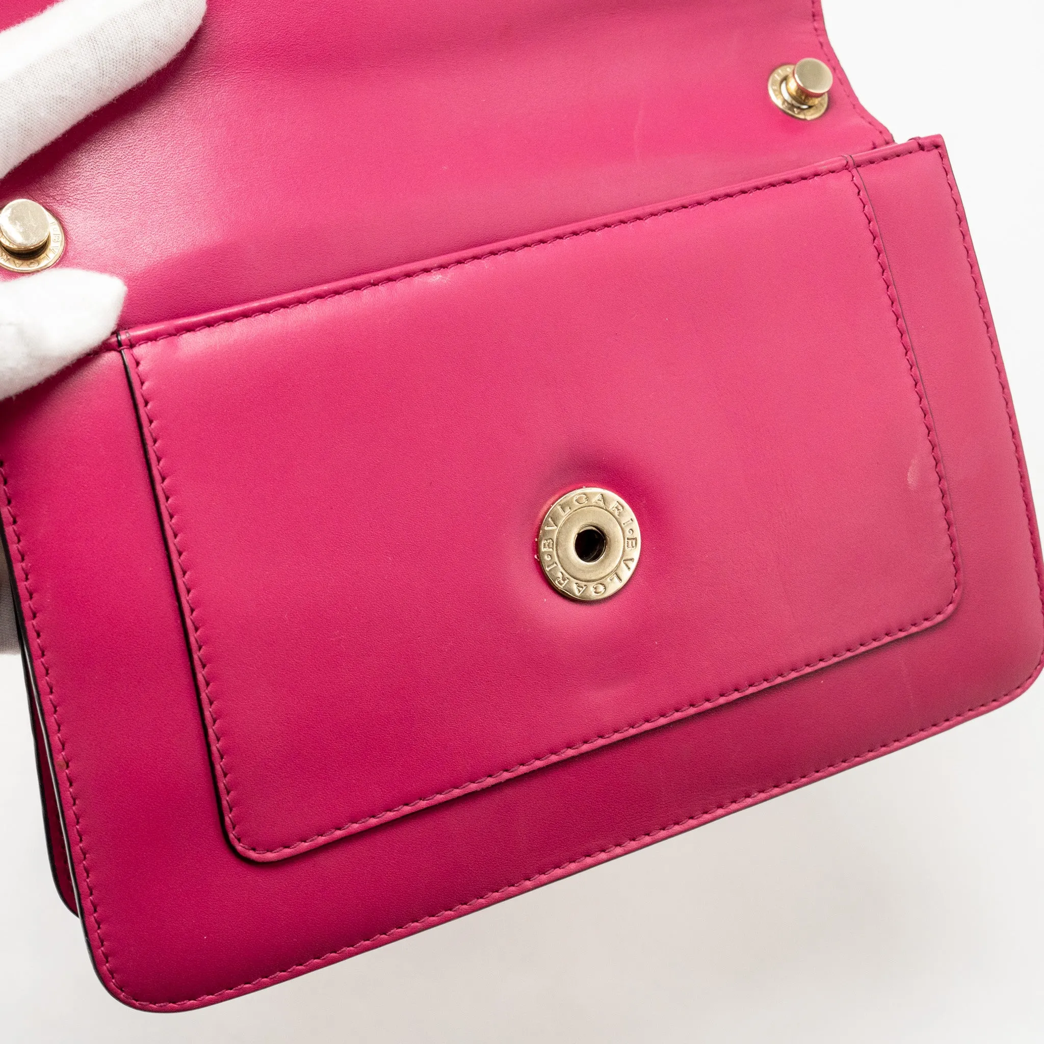 Bvlgari Serpenti Forever Crossbody Bag Calfskin Hot Pink LGHW
