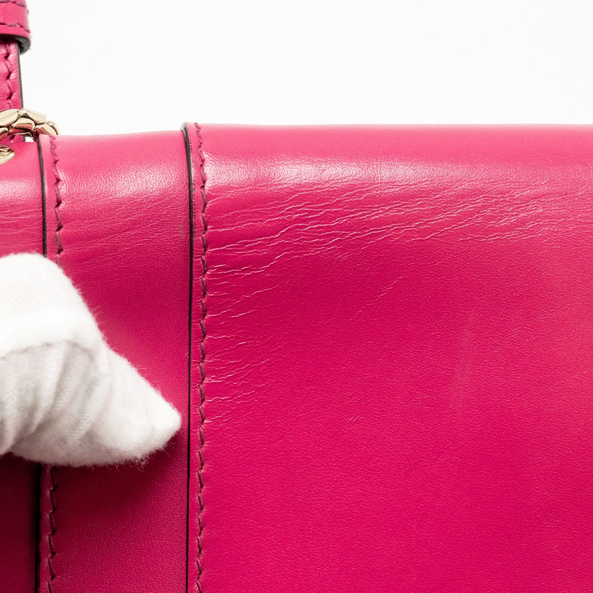 Bvlgari Serpenti Forever Crossbody Bag Calfskin Hot Pink LGHW
