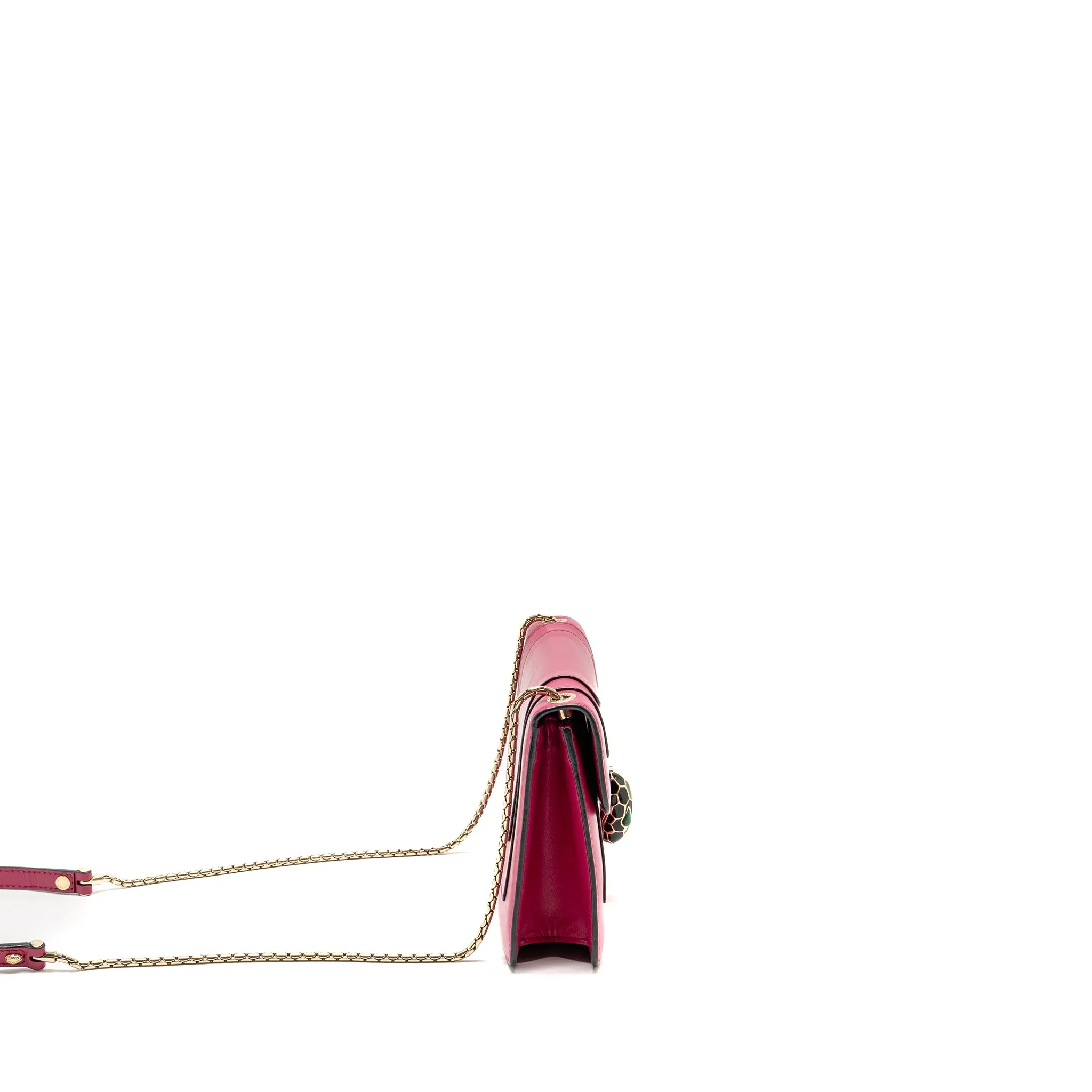 Bvlgari Serpenti Forever Crossbody Bag Calfskin Hot Pink LGHW
