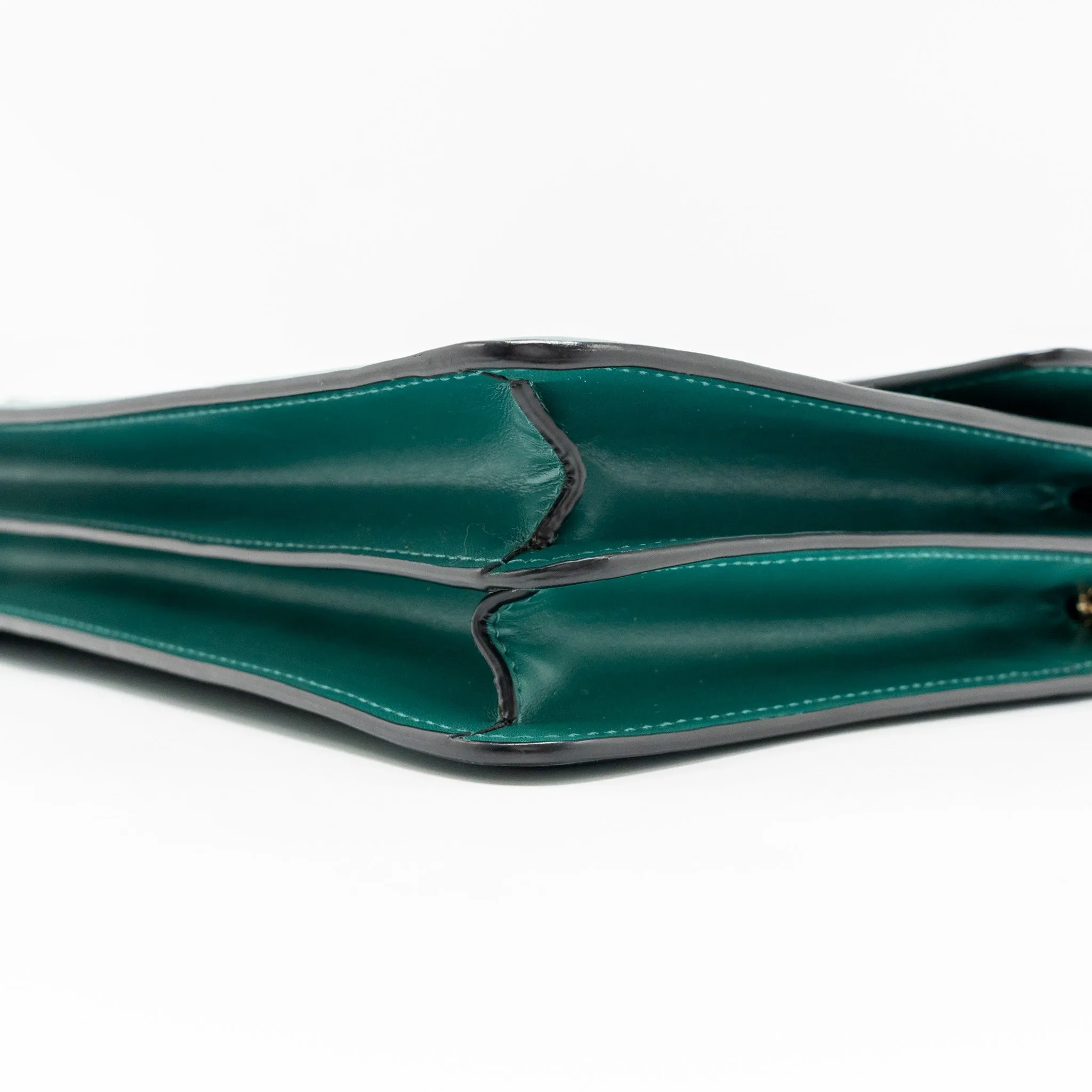 Bvlgari Serpenti Forever Shoulder Bag Calfskin Green LGHW