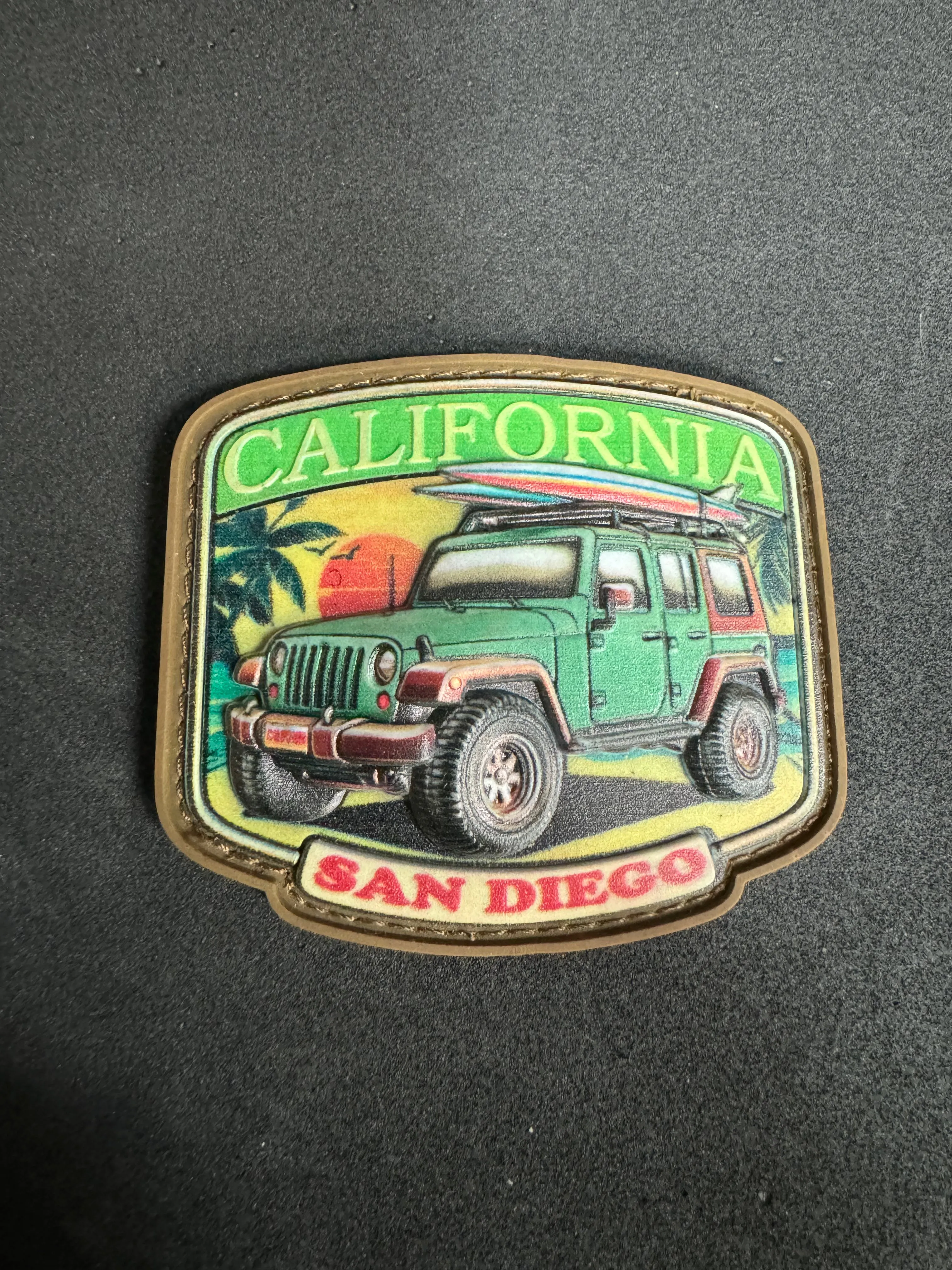 California Jeep PVC Morale Patch