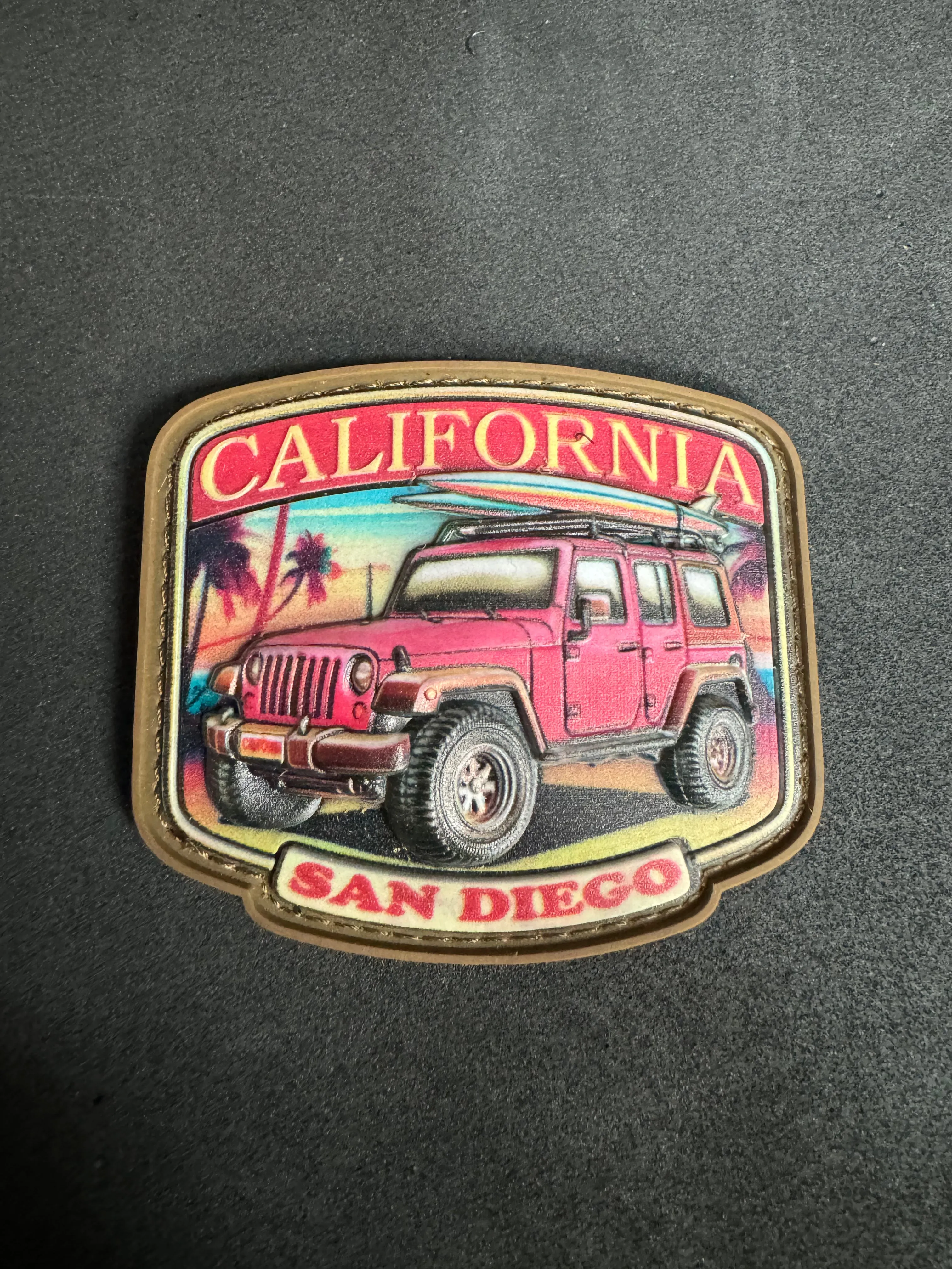 California Jeep PVC Morale Patch