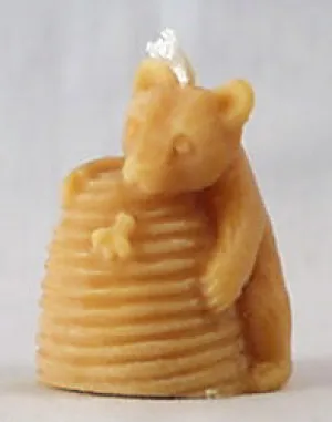 Candle - Bear Skep Beeswax 2.5 x 2""