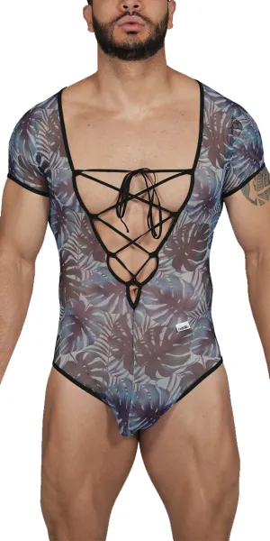 Candyman 99438 Floral Bodysuit Blue