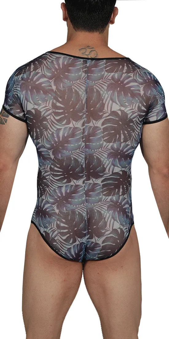 Candyman 99438 Floral Bodysuit Blue