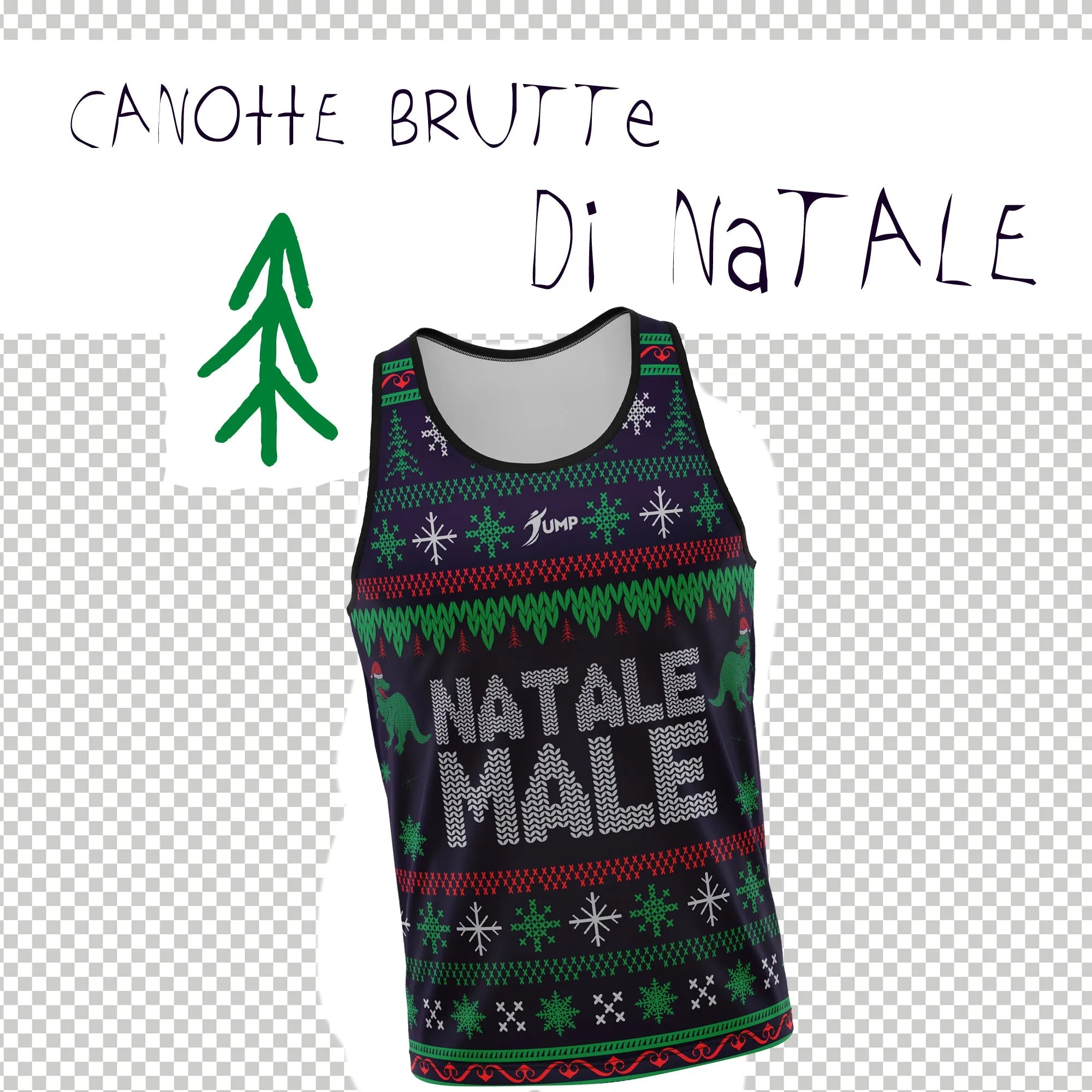 Canotta Natale Brutta - Natale Male
