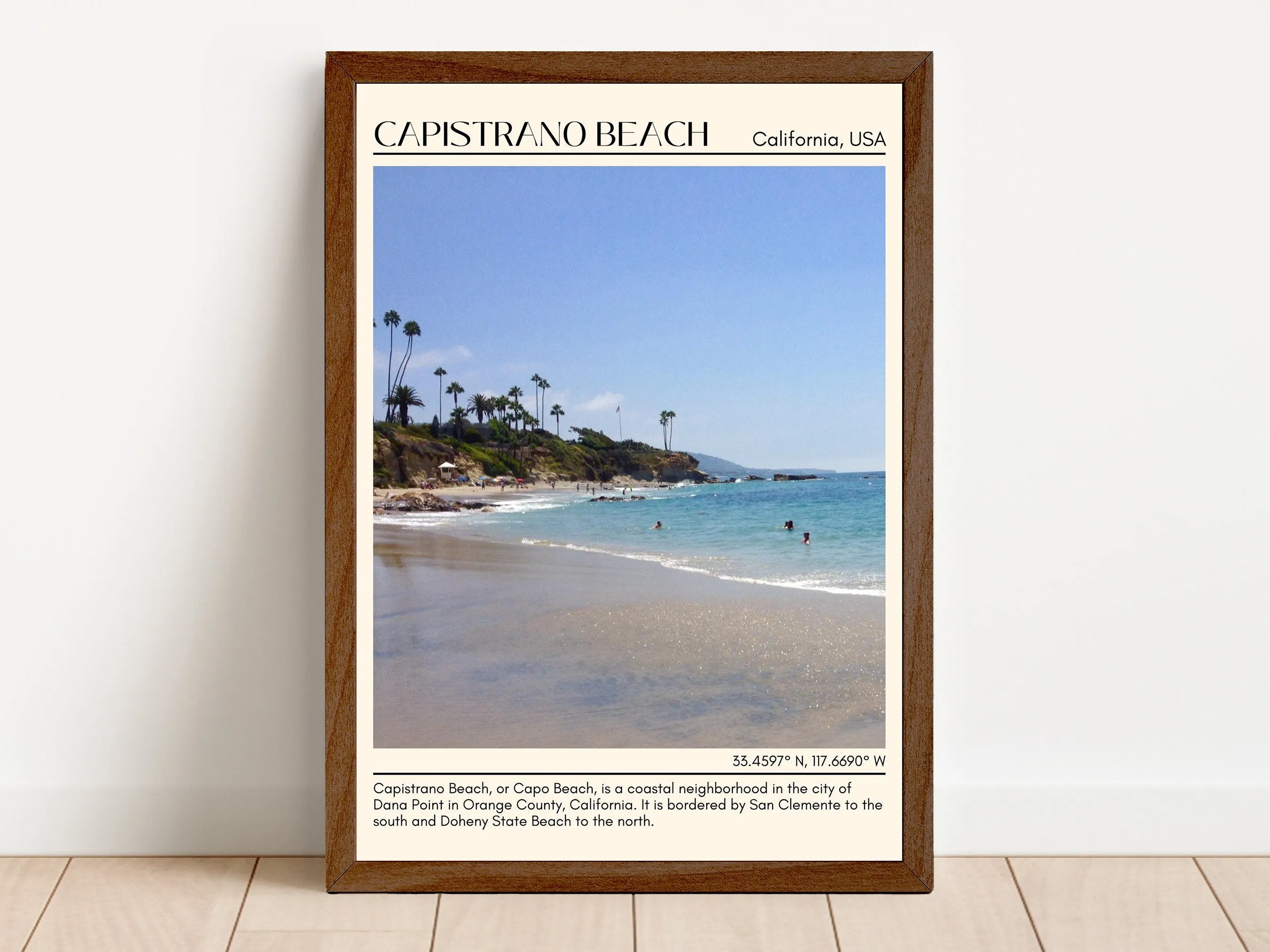 Capistrano Beach Wall Art Canva, USA