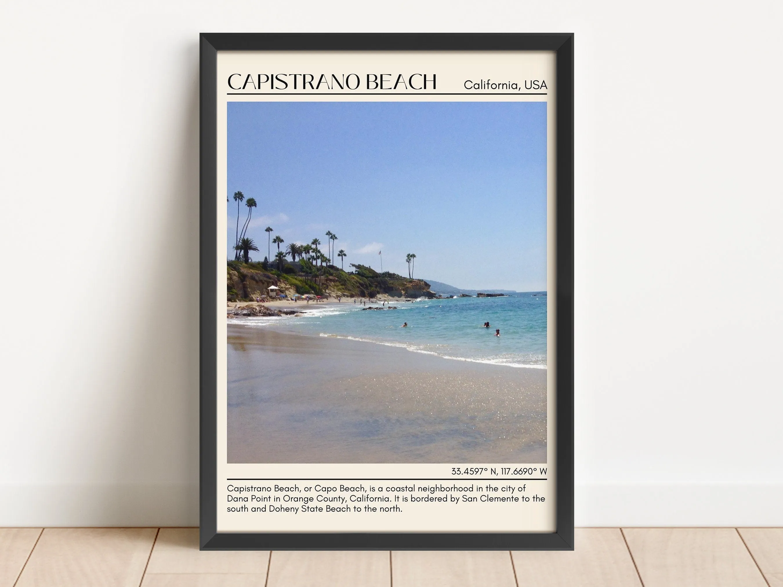 Capistrano Beach Wall Art Canva, USA