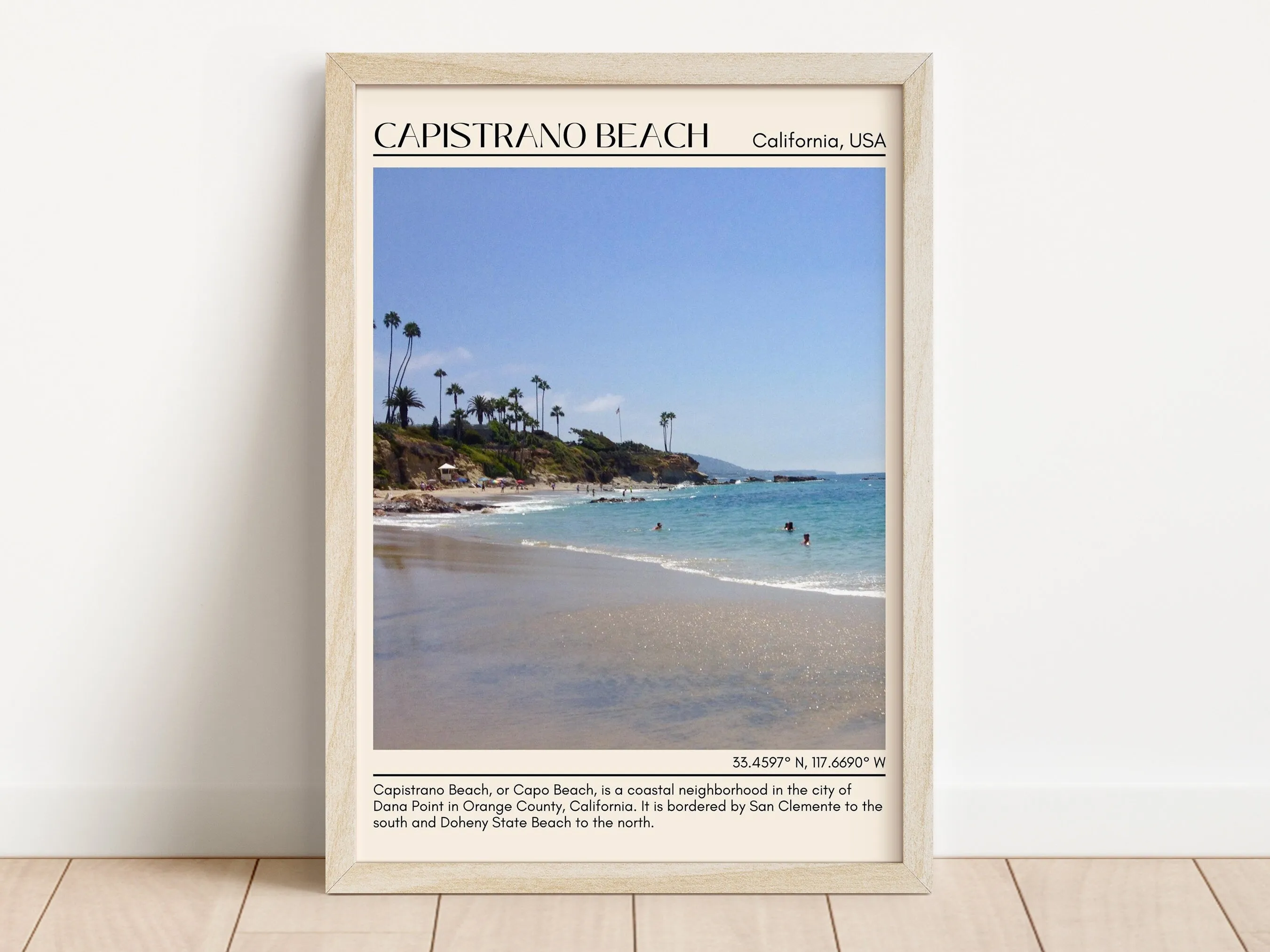 Capistrano Beach Wall Art Canva, USA