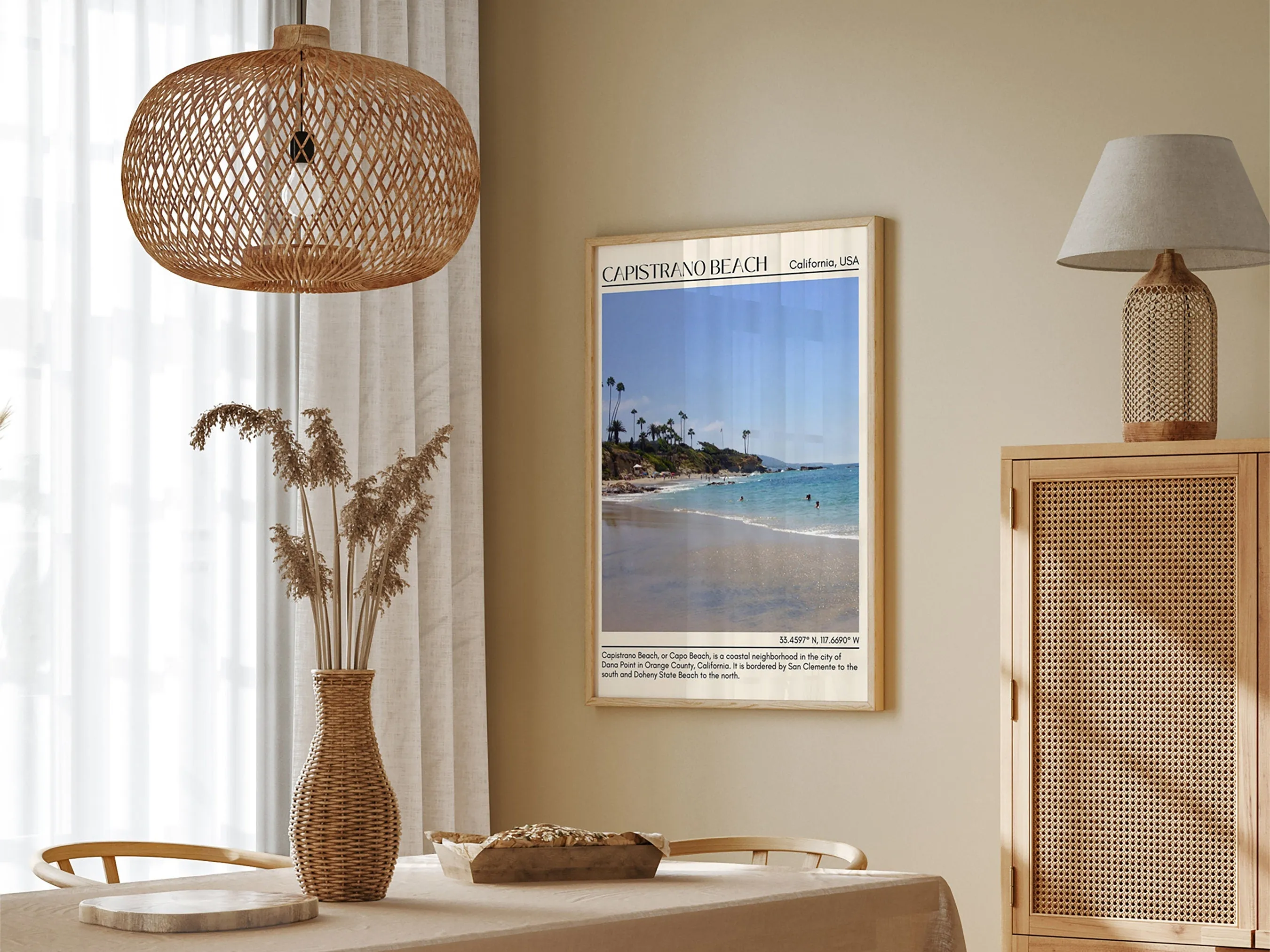 Capistrano Beach Wall Art Canva, USA