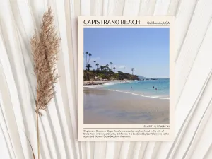 Capistrano Beach Wall Art Canva, USA