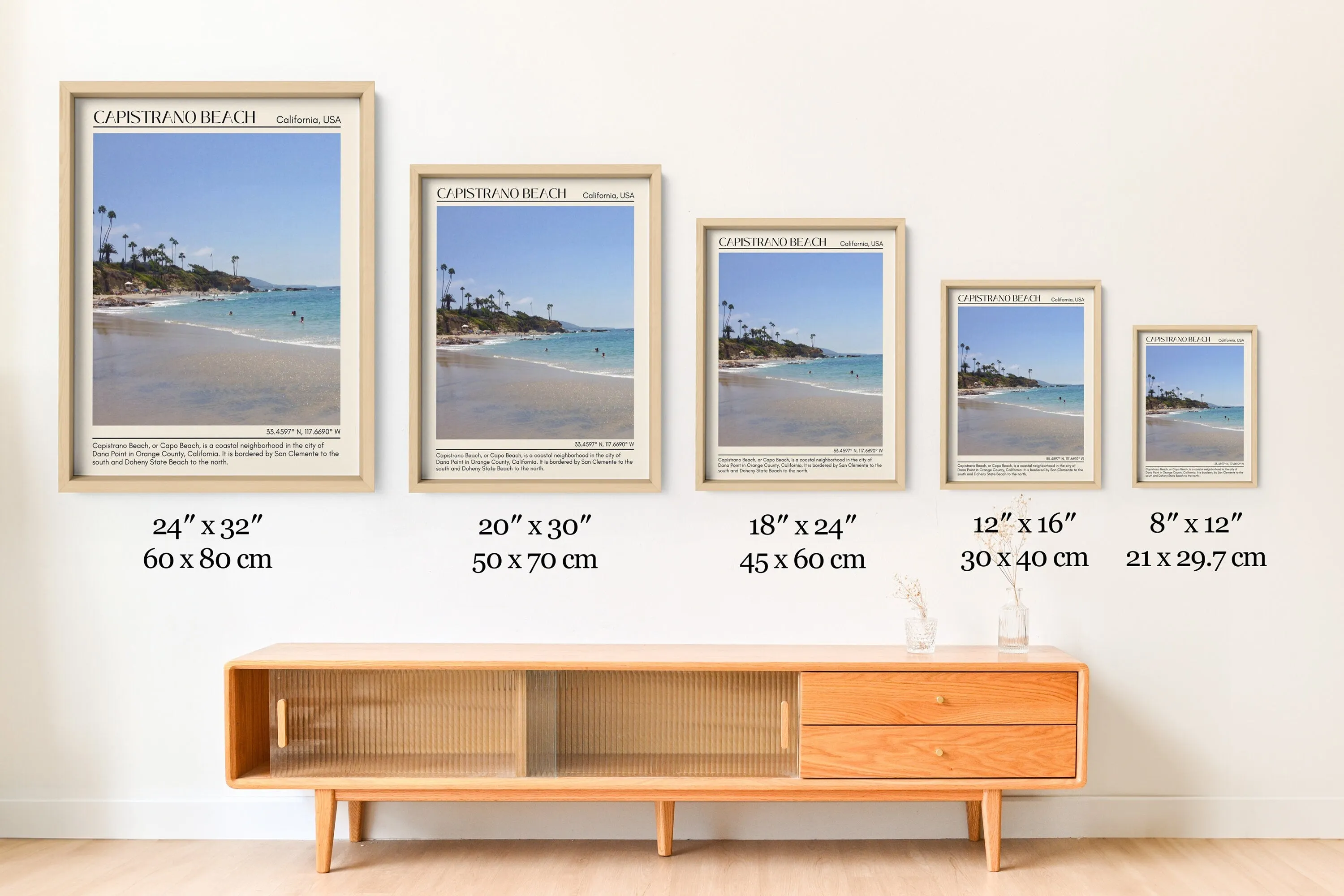 Capistrano Beach Wall Art Canva, USA