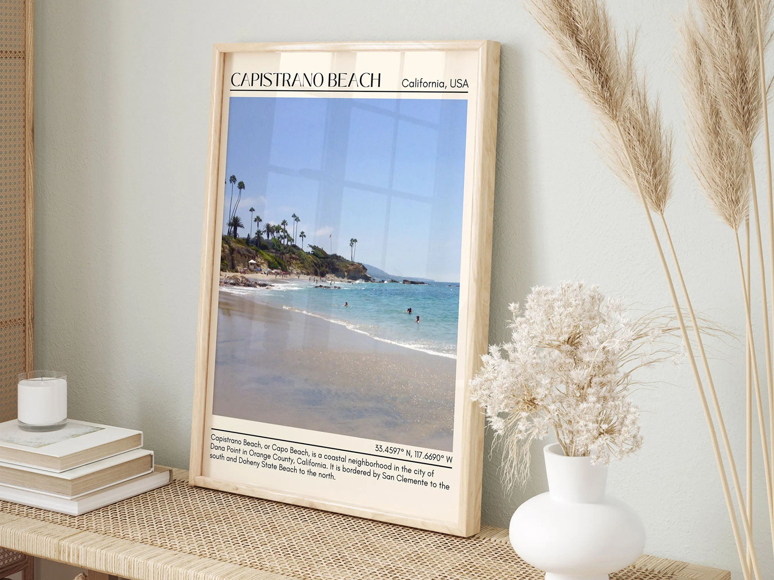 Capistrano Beach Wall Art Canva, USA