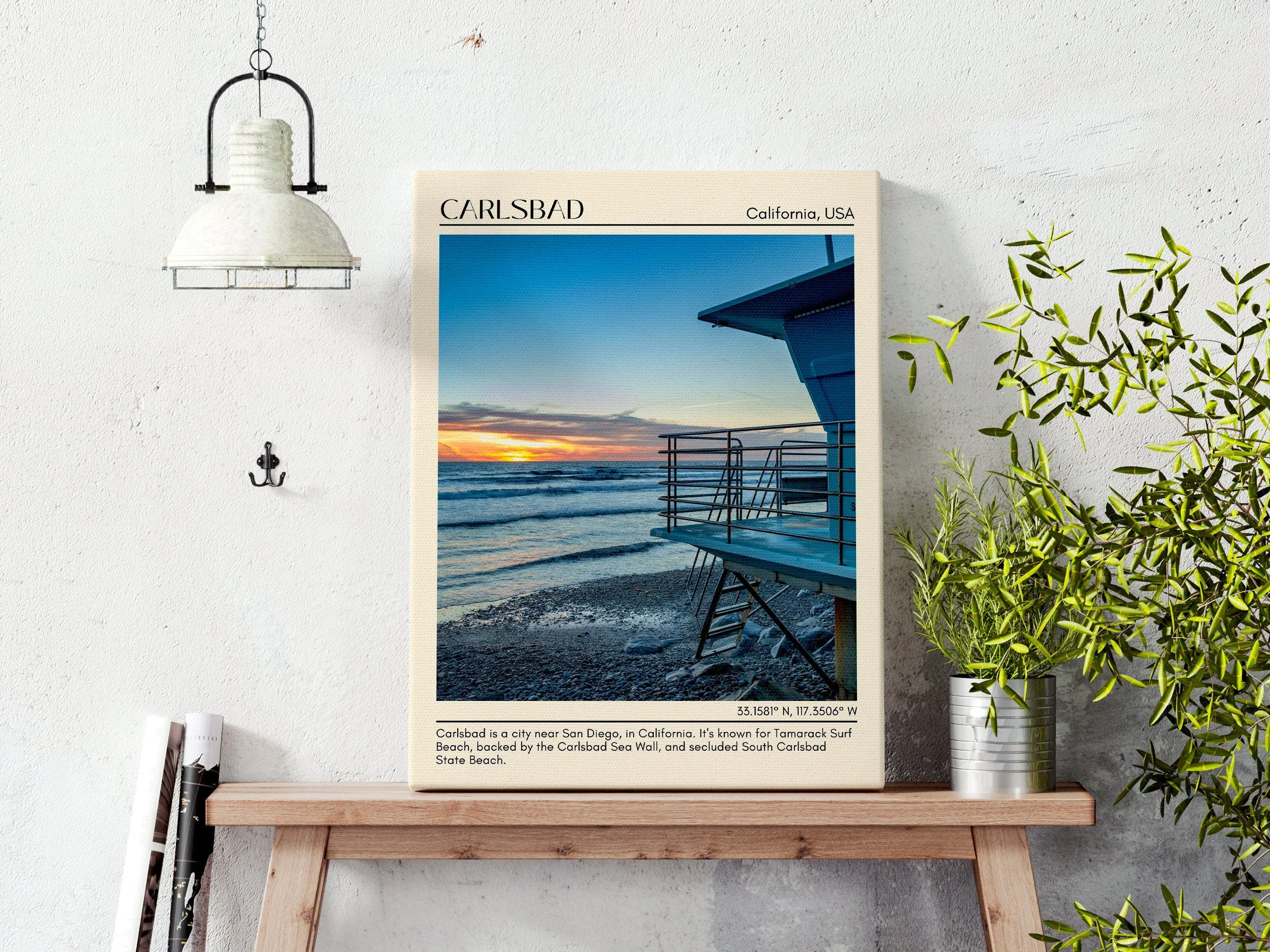 Carlsbad Wall Art Canva, California, USA