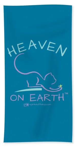 Cat/kitty Heaven On Earth - Beach Towel