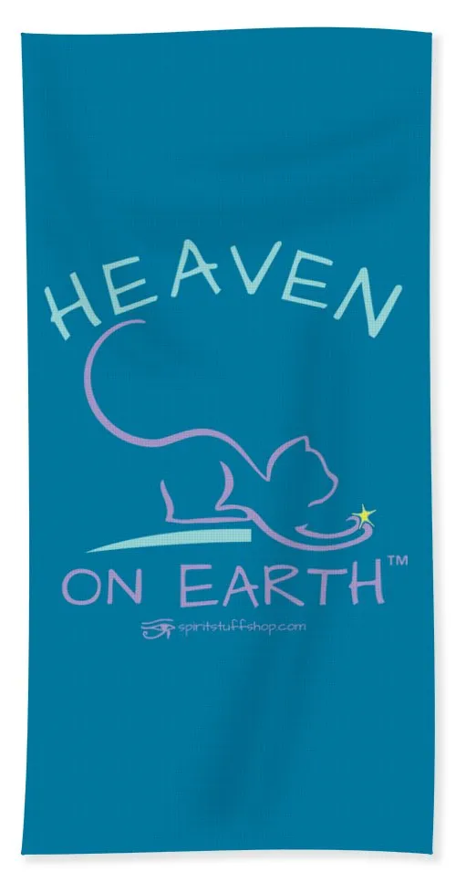 Cat/kitty Heaven On Earth - Beach Towel