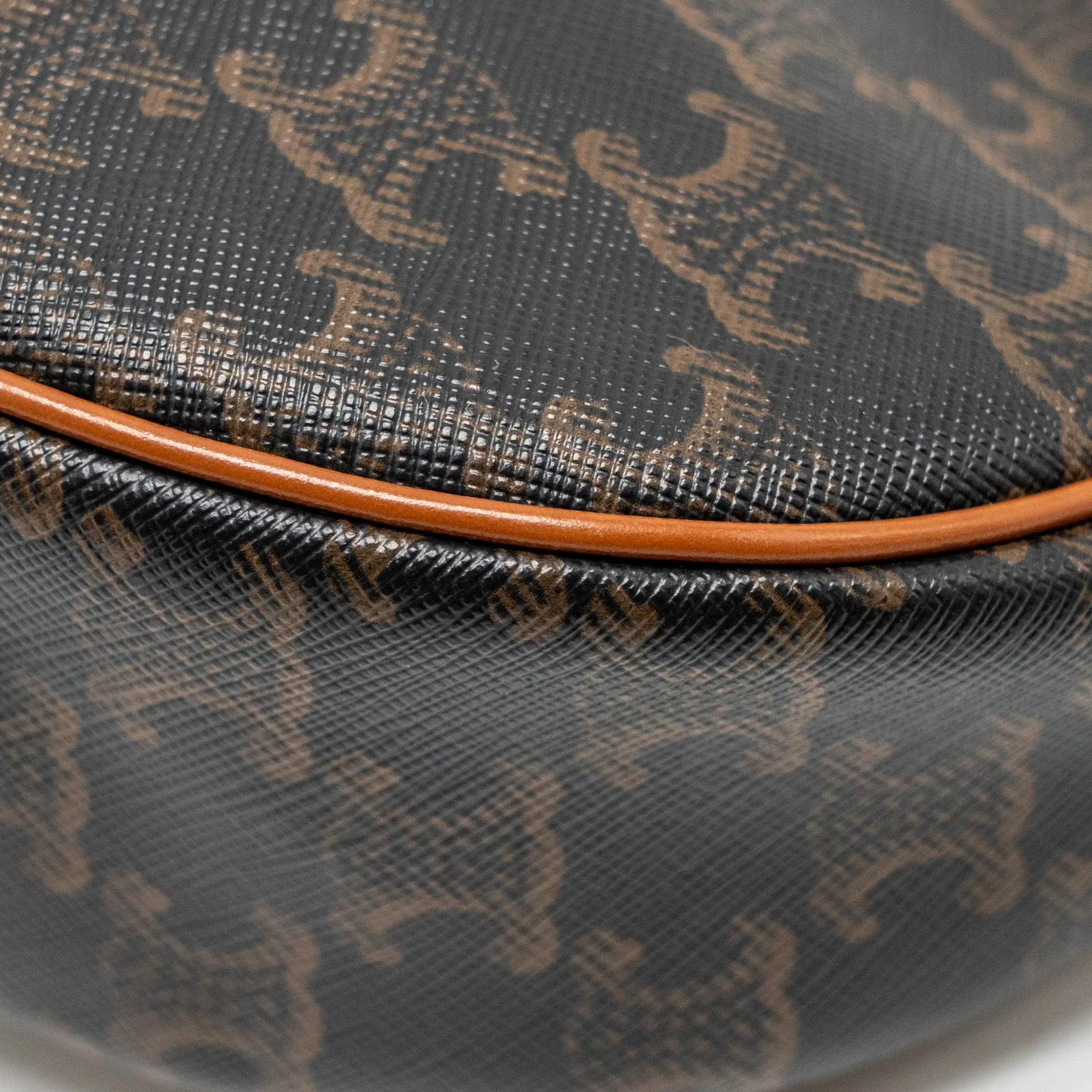 Celine Ava Bag Triomphe Canvas/Calfskin Tan GHW